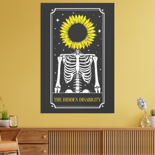 De Verborgen Beperking Tarotkaart Bewustzijn Canvas Afdruk (Insitu (Woonkamer))