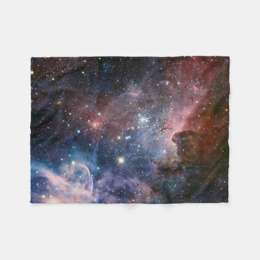 De verborgen geheimen van Carina Nebula Fleece Deken (Voorkant (Horizontaal))