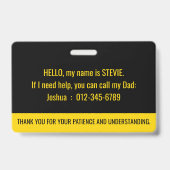 De verborgen onzichtbaarheidsclub met contactgegev badge (Back)