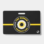 De verborgen onzichtbaarheidsclub met contactgegev badge (Front)