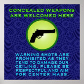 De verborgen Wapens zijn Welkom Poster (Voorkant)