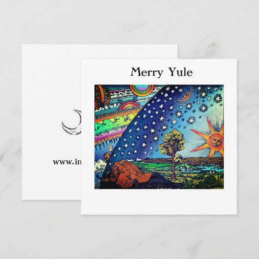 De verborgen wereld (Yule-kaart) Feestdagenkaart (Voorkant / Achterkant)