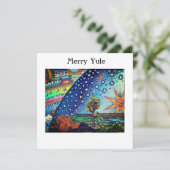 De verborgen wereld (Yule-kaart) Feestdagenkaart (Staand voorkant)