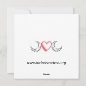 De verborgen wereld (Yule-kaart) Feestdagenkaart (Achterkant)