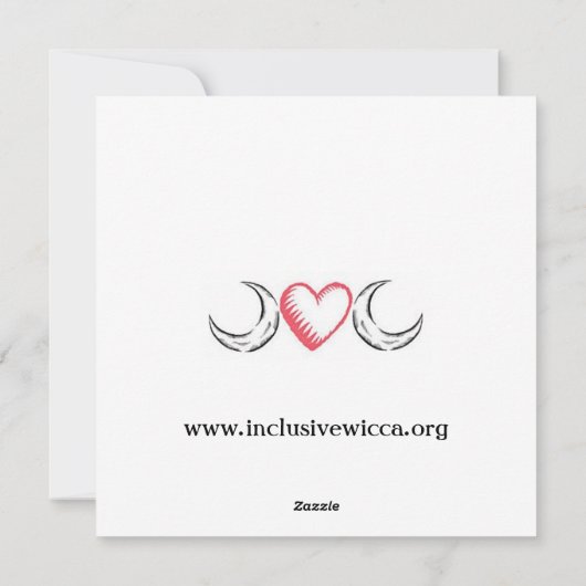 De verborgen wereld (Yule-kaart) Feestdagenkaart (Achterkant)