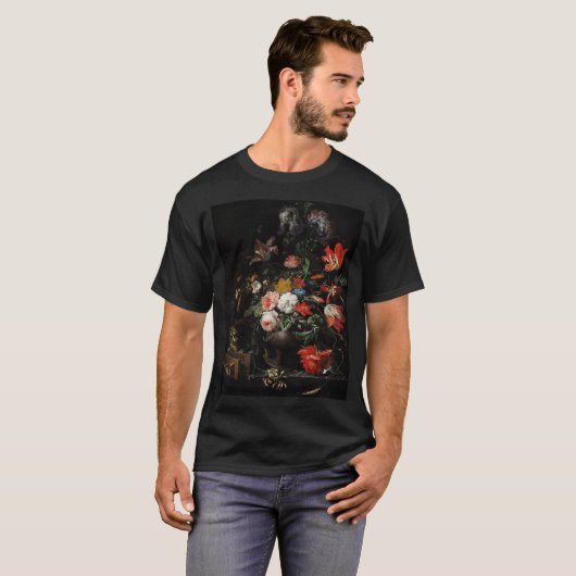 De verbouwde Bouquet door Abraham Mignon T-shirt (Voorkant volledig)