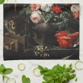 De verbouwde Bouquet door Abraham Mignon   Theedoek (Gevouwen)