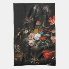 De verbouwde Bouquet door Abraham Mignon   Theedoek