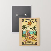 De Verbrande | Grappige Tarot Cad Knop Button (Voorkant / Achterkant)