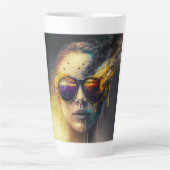 De verbrande Mok van de Bril Latte (Voorkant)