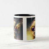 De verbrande Mok van de Bril van twee-Toon, 11 oz (Center)