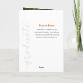 De verbrande Oranje Afstuderen Foto van het Manusc (Achterkant)