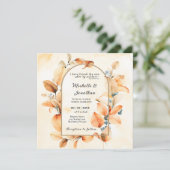 De verbrande Oranje herfst allen in één Christelij Kaart (Staand voorkant)