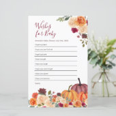 De verbrande Oranje pompoenWaterverf wenst Baby (Staand voorkant)