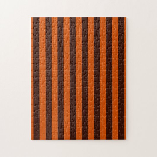 De verbrande Oranje stijl van het Stripes Retro pa Legpuzzel (Verticaal)