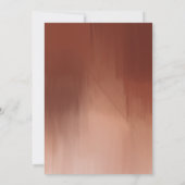 De verbrande Oranje Waterverf bewaart de Datum Wed Kaart (Achterkant)