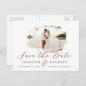 De verbrande Sienna Romantic borstelde Lijst spare Briefkaart (Voorkant / Achterkant)