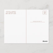 De verbrande Sienna Romantic borstelde Lijst spare Briefkaart (Achterkant)