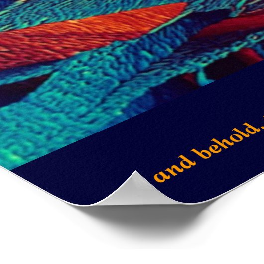 De verbrande Struik Abstract Poster (Hoek)