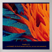 De verbrande Struik Abstract Poster (Voorkant)