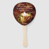 "De verbrande Struik" Handventilatoren Handwaaier (Voorkant)