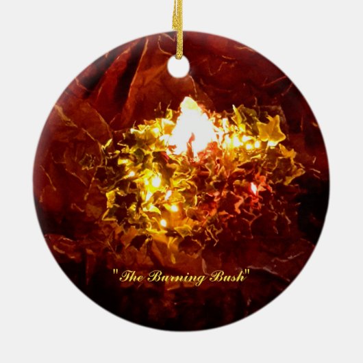 "De verbrande Struik" Keramisch Ornament (Achterkant)