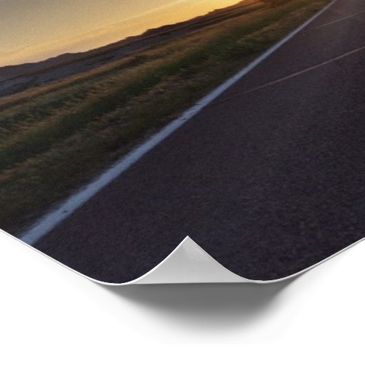 De verbrande Struik Poster (Hoek)