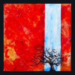 De verbrande Struik van Mozes - Exodus 3:1-22 Poster<br><div class="desc">De brandende struik die Mozes op de berg Horeb tegenkwam in Exodus 3:1-22.</div>