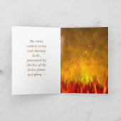 De verbrande Struik "YAHWEH"-Kaart Kaart (Binnen)