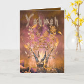 De verbrande Struik "YAHWEH"-Kaart Kaart (Gele Bloem)