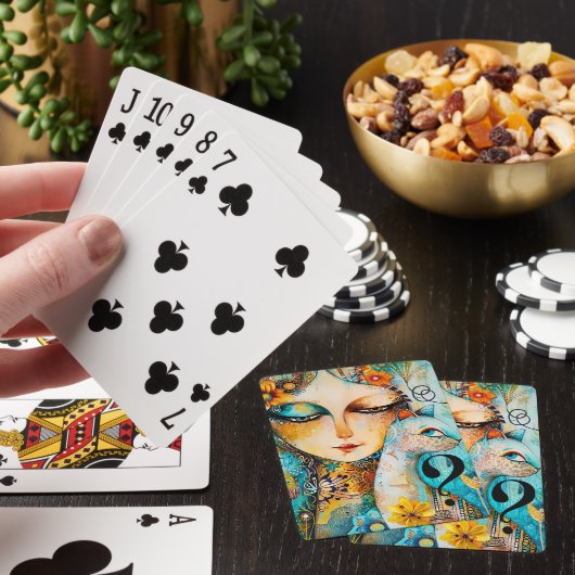 De verdachte kat Fine Art Pokerkaarten (Insitu)