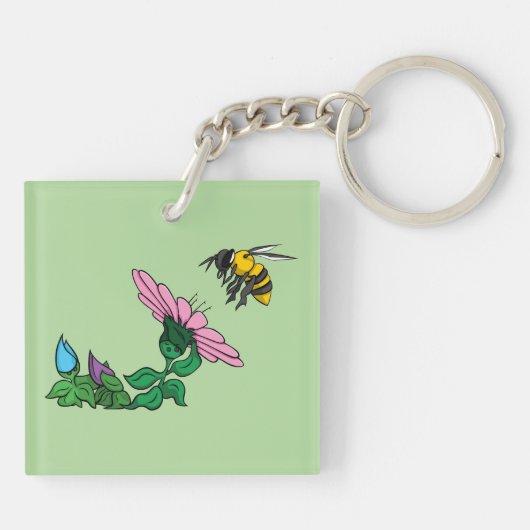 De verdediger Acryl Sleutelhanger (Achterkant)