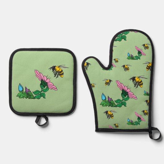 De Verdediger Ovenwant & Pannenlap Set (Voorkant)