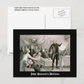 De verdediging van John Hancock Briefkaart (Voorkant / Achterkant)