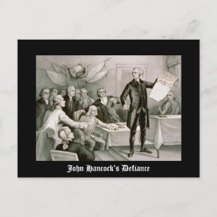 De verdediging van John Hancock Briefkaart