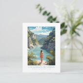 De Verdon Gorges - Poster - Afbeelding Briefkaart (Staand voorkant)
