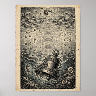 De Verdronken Bel Kunstprint Poster