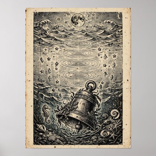 De Verdronken Bel Kunstprint Poster (Voorkant)