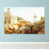 De verduistering van Empire Canvas Print (Insitu (Houten vloer))