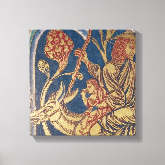 De Verduner Altar, detail van één paneelgrens Canvas Afdruk (Voorkant)