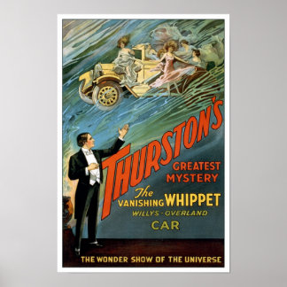 De verdwijnende auto, 1925. Oude Magiër Poster