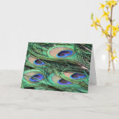 De Veren van de pauw Kaart (Gele Bloem)