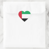 De verenigde Arabische Vlag van Emiraten Hart Sticker (Tas)