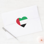 De verenigde Arabische Vlag van Emiraten Hart Sticker (Envelop)
