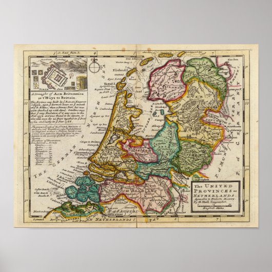De Verenigde Provincies of Nederland Poster (Voorkant)