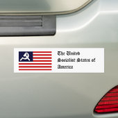 De Verenigde Socialistische Staten van Amerika Bumpersticker (Op auto)