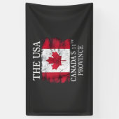 De Verenigde Staten, Canada's 11e Provincie Canada Spandoek (Verticaal)