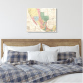 De Verenigde Staten en Mexico Canvas Afdruk (Insitu (Slaapkamer))