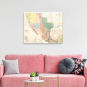 De Verenigde Staten en Mexico Canvas Afdruk (Insitu (Woonkamer))
