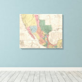 De Verenigde Staten en Mexico Canvas Afdruk (Insitu (Houten vloer))
